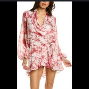 Rococo Sand Pink and White Mini Dress